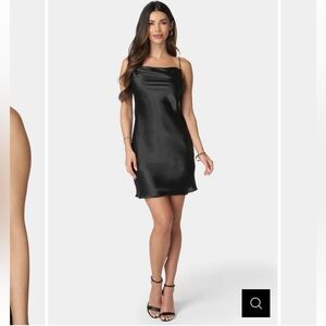 Bebe Satin bias dress